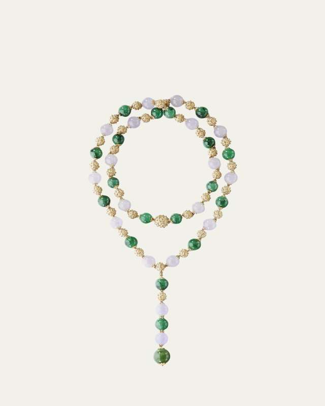 One-of-a-Kind Ombelicali 18K Gold and Jade Necklace